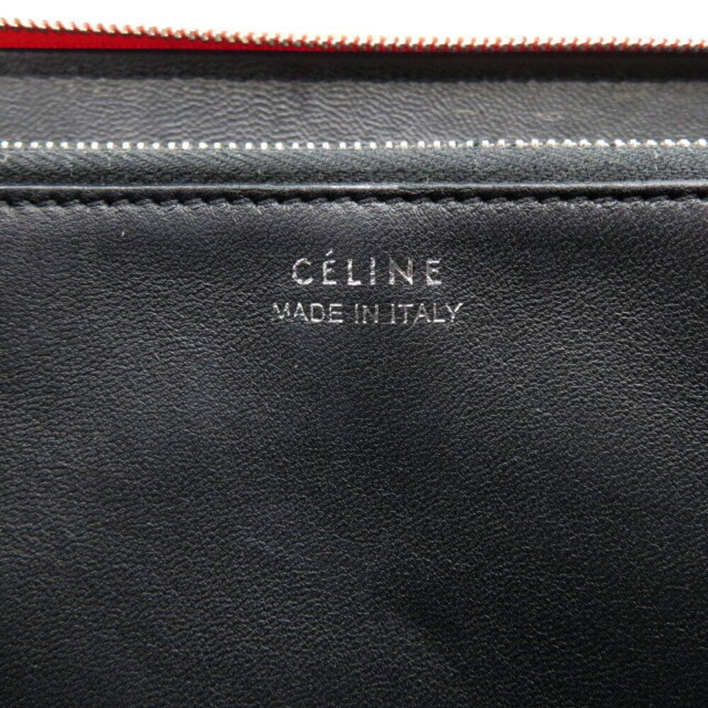 Celine Round Multi Function Long Wallet Calfskin … - image 7